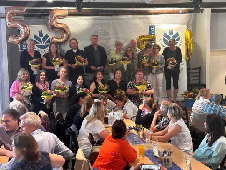 Feierliche Jubiläen: 55 Jahre Sozialdienst, 50 Jahre ambulante Pflege und 20 Jahre Hort!